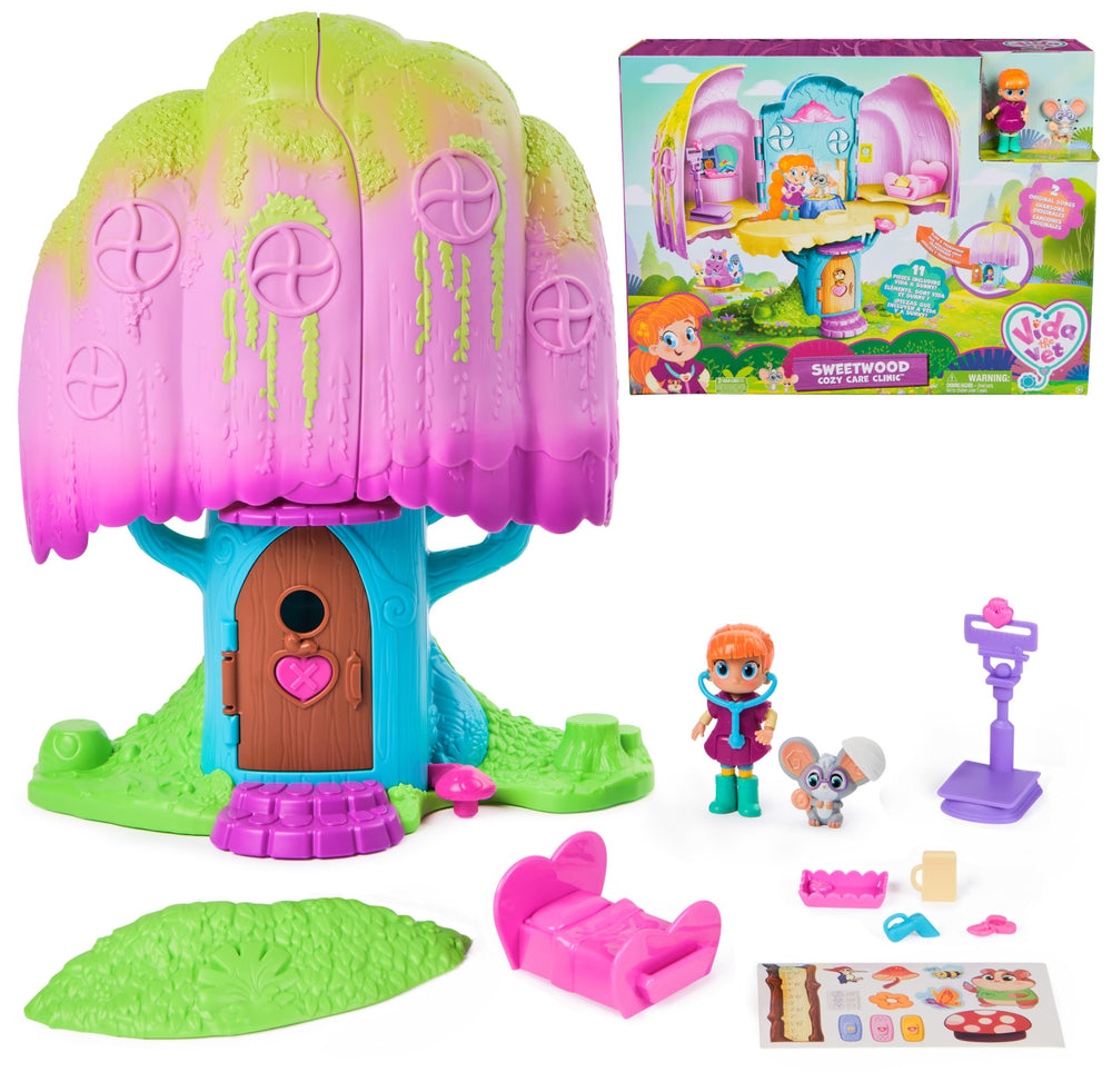 Vida the Vet treehouse playset with four play zones for imaginative vet adventures