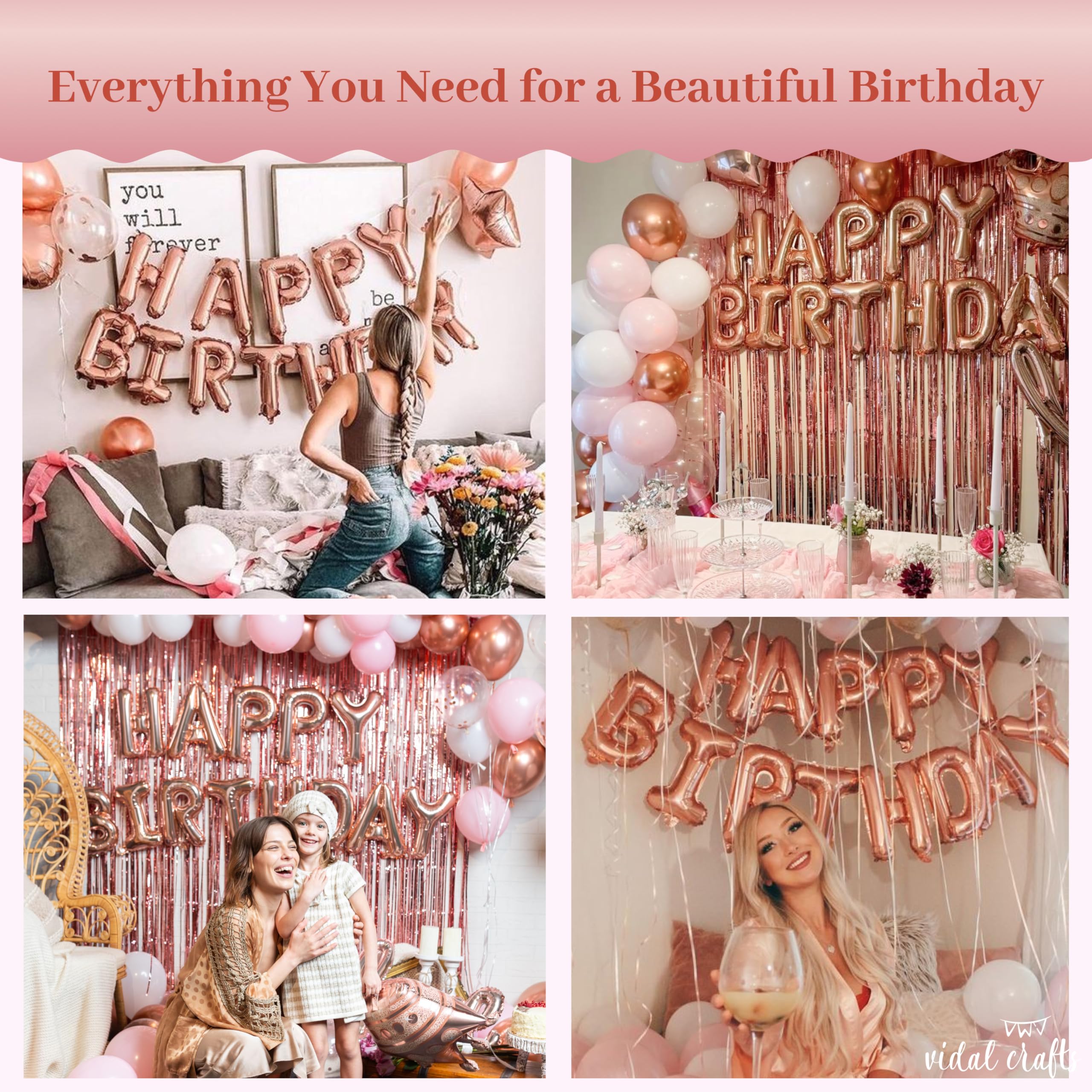 Happy Birthday banner provides a clear milestone message by Vidal Crafts.