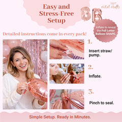 Lipstick foil balloon for a chic, feminine touch by Vidal Crafts.