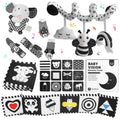 VIESMUMU high-contrast car seat toy boosts visual engagement during stroller rides.