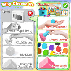 VigorFun set includes 11 vibrant colors to explore shapes and patterns.