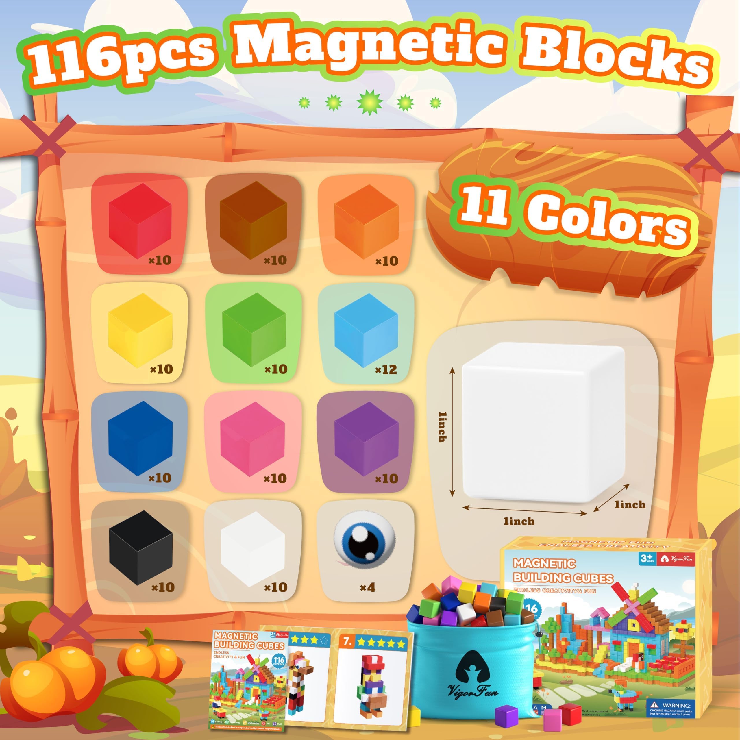 VigorFun storage bag keeps blocks organized and portable for on-the-go play.