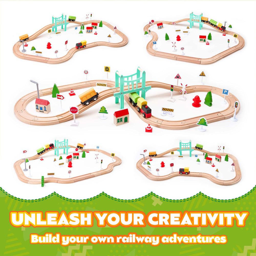 VigorFun expandable track design lets kids build and reconfigure exciting layouts.