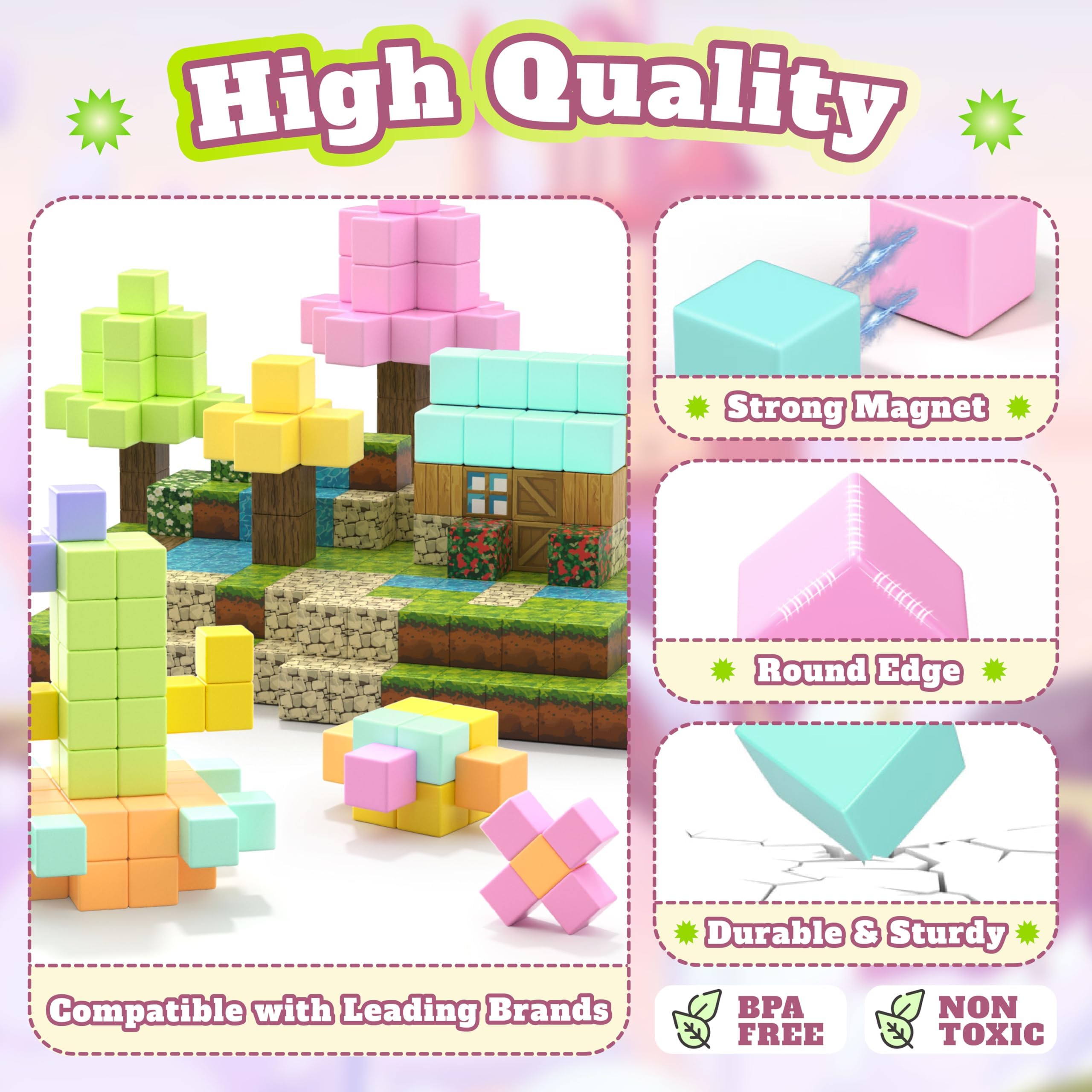 VigorFun magnets connect firmly for stable models and expanded play.