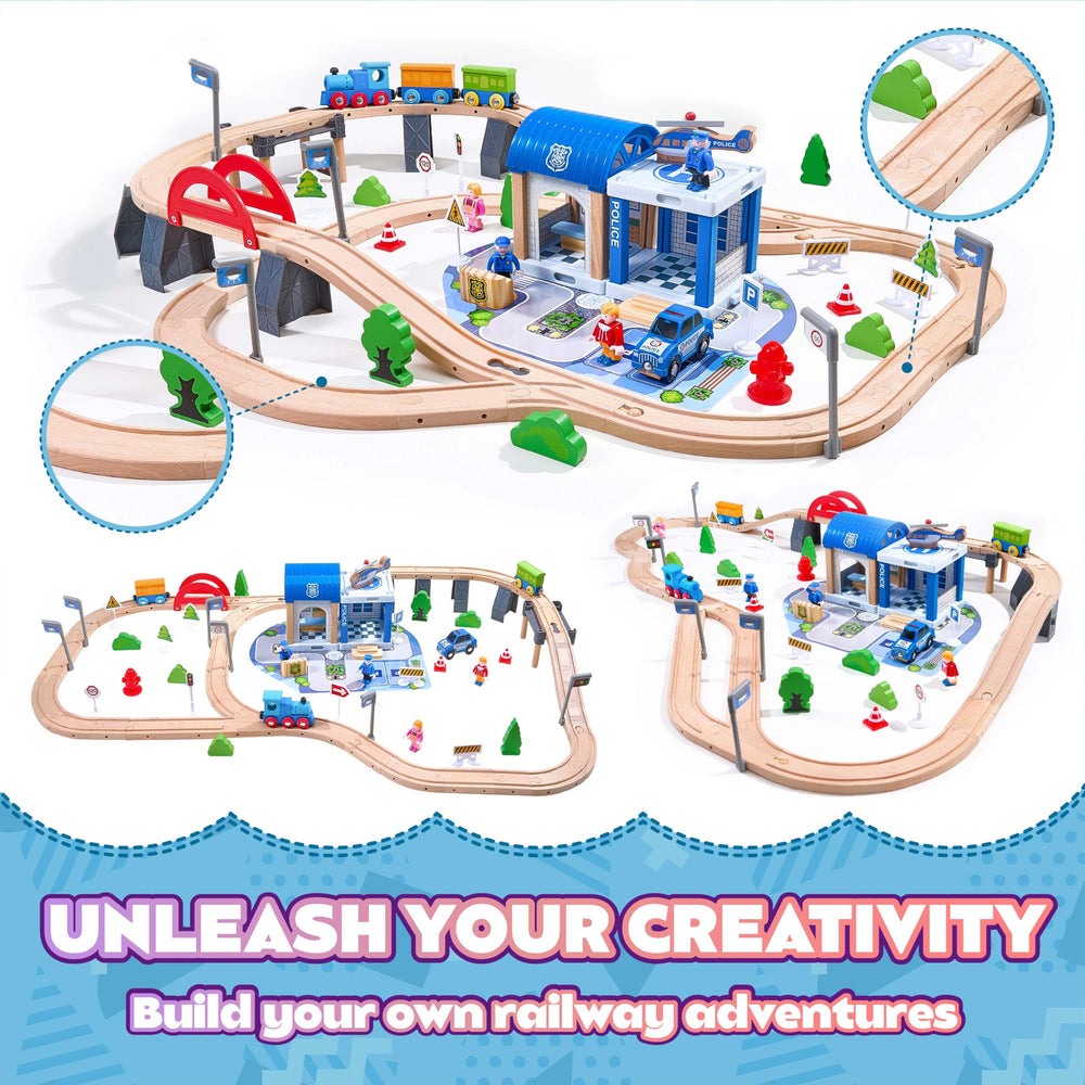 VigorFun train set vehicles and blocks enable imaginative town creation