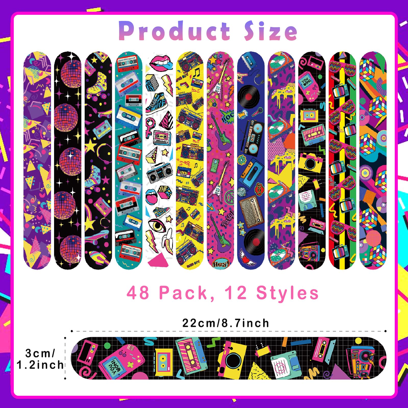 Viicoor snap bracelets wristbands display bright designs for easy quick wristwear.