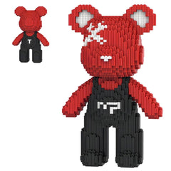VIIOVOIIV Teddy Red Bear 4500-piece set for immersive building and display