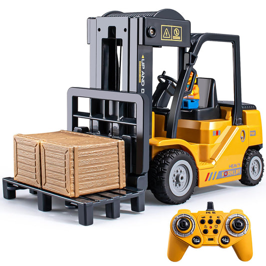 VijiSuki 2.4Ghz RC forklift front view with lights for indoor play