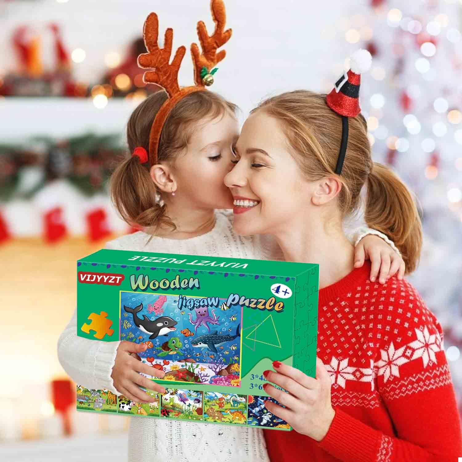 VIJYYZT wooden puzzle farm theme — engaging scenes for learning through play