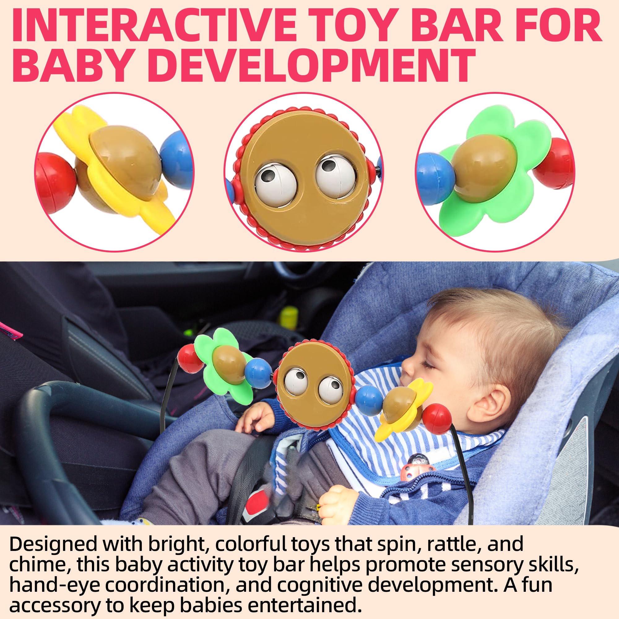 VIKOS Chimes toy adds soft sounds for soothing play.