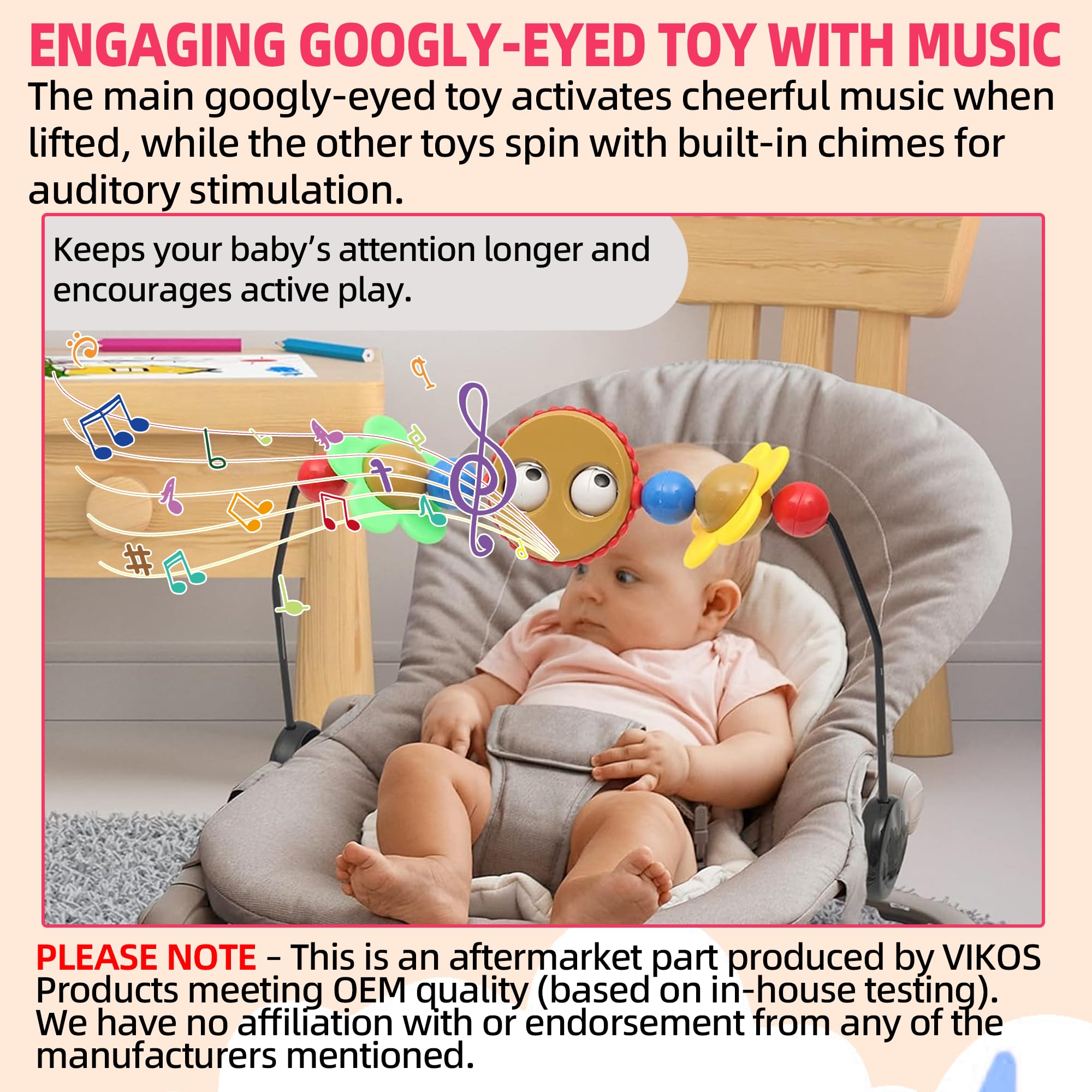 VIKOS Removable music function offers flexible play options.