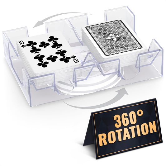 VIKROM rotating cards holder with 360° spin for easy access