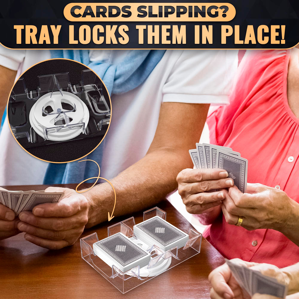 Ideal for Uno, Canasta, and Poker games with VIKROM holder
