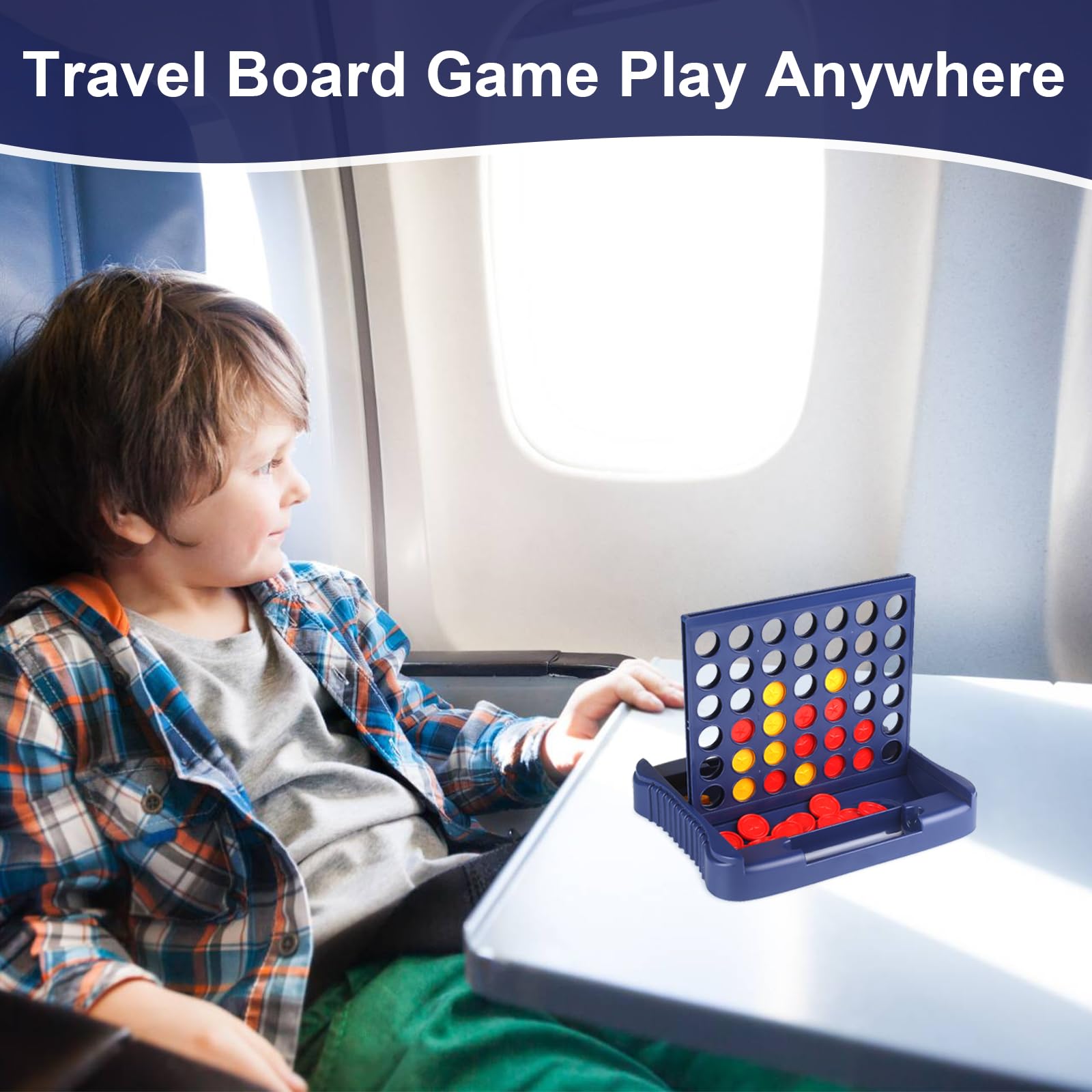 Vikutu compact travel-size blue game case for car or plane.