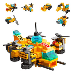 Vilbocr 136-piece urban engineering blocks set aiding model assembly and creativity.