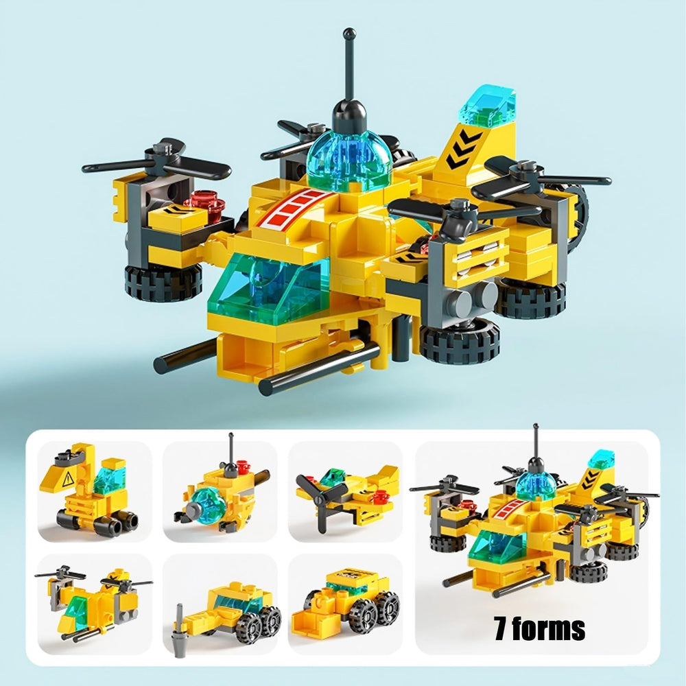 Vilbocr 7-model construction set featuring an airplane model for imagination.
