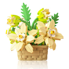Vilbocr Daisy 181pcs flower blocks on desk create a vivid, space-saving floral display