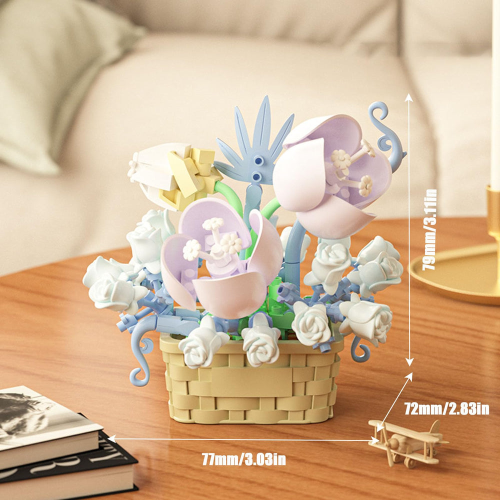 Vilbocr mini flowers collection with detailed petals for imaginative building.