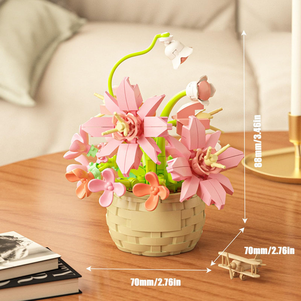 Vilbocr rose block assembly highlights detailed petals for creative play