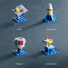 Compact storage of Vilbocr Sky Police airplane blocks for easy reuse