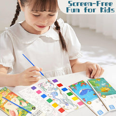 Vileafy pocket-size coloring books fit backpacks for travel