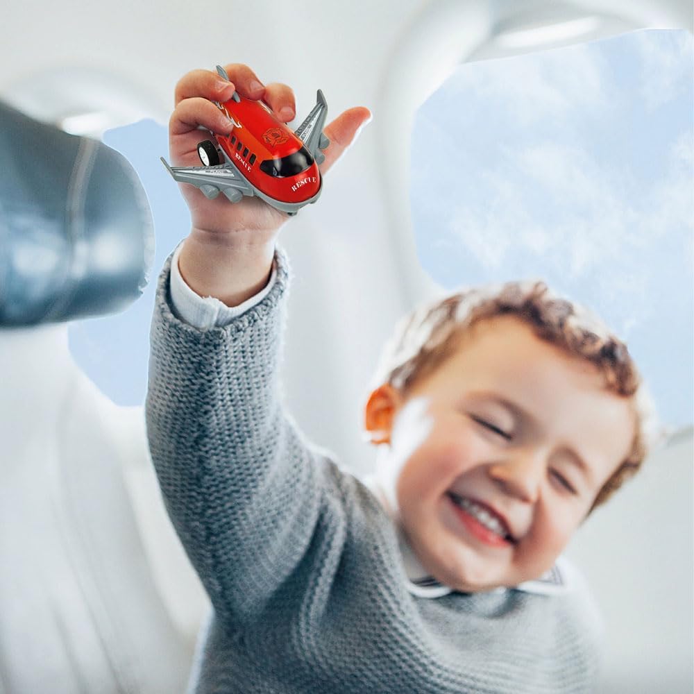 Vileafy 18 toy airplanes in bright colors enhance hands-on play for preschoolers.