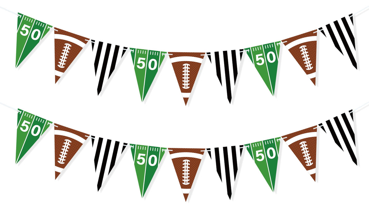 VILIFEVER football banner 2pc setup hanging decor for game day