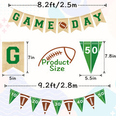 VILIFEVER football theme garland adds color to football birthday celebrations