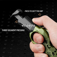 Villaesta Laucher Army Green presents rugged desk companion.