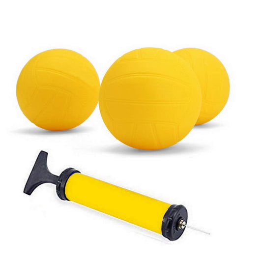 Viminston spike replacement balls 3-pack with pump for reliable roundnet on any surface