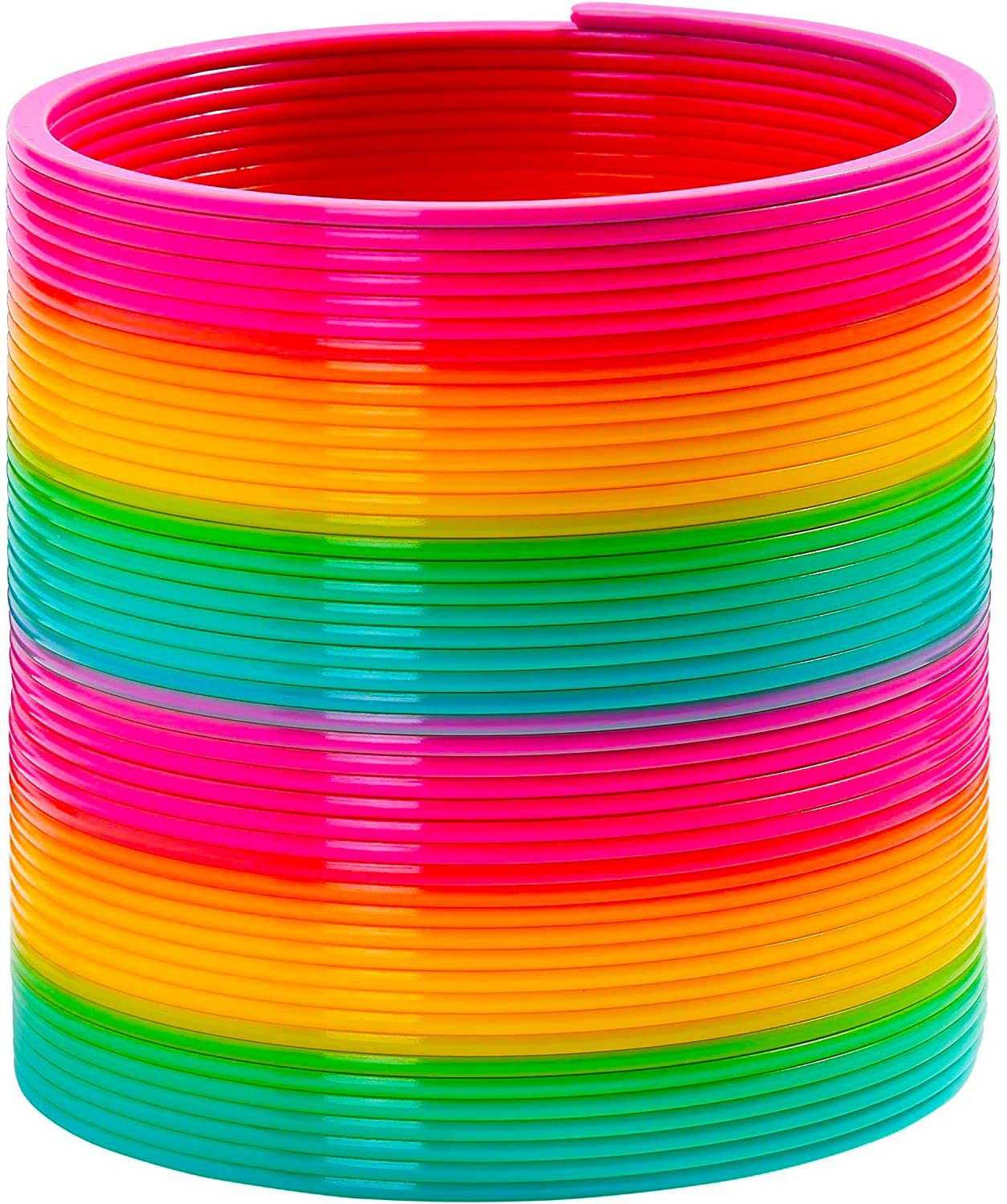 Vinciph 6-Inch Giant Rainbow Walking Spring Toy, eye-catching party filler and sensory fun.