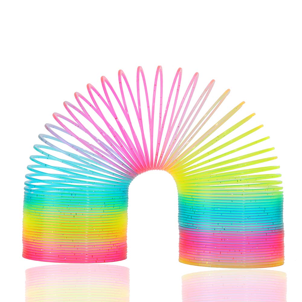 Vinciph Magic Giant Rainbow Coil Toy closeup with vibrant colors for tactile play