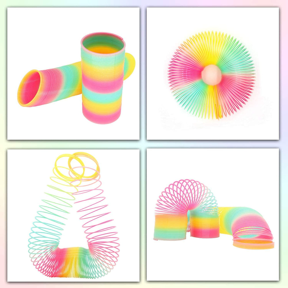 Vinciph packaged rainbow coil spring toy in box ideal as a party favor