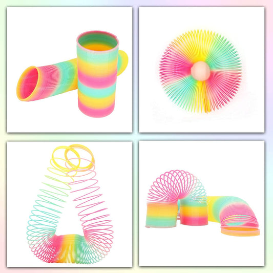 Vinciph packaged rainbow coil spring toy in box ideal as a party favor