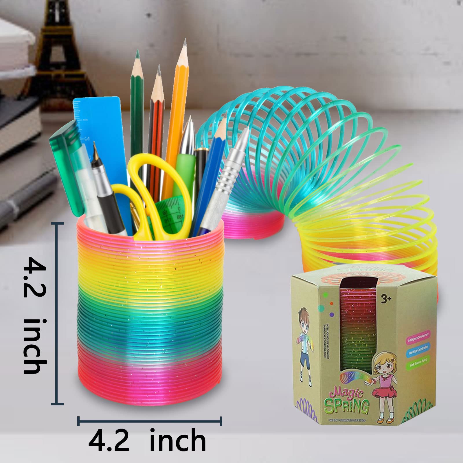 Vinciph rainbow coil toy at party pack for eye-catching favors