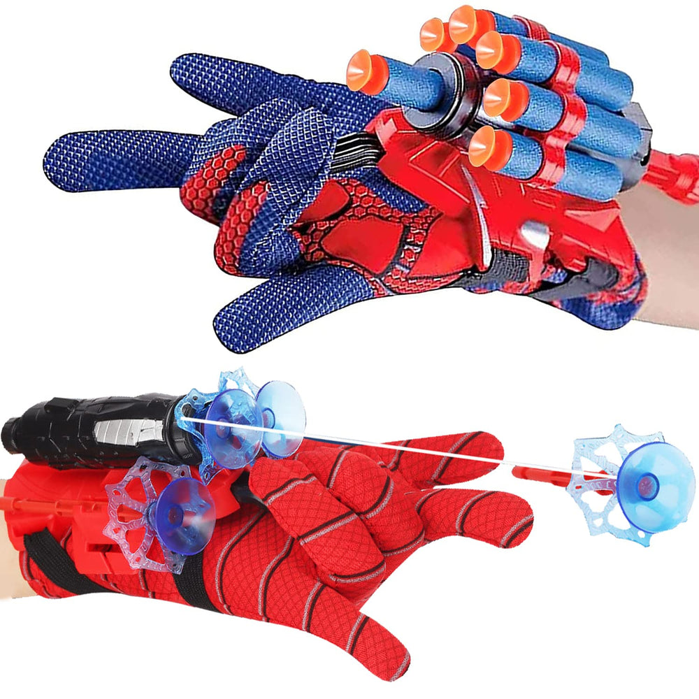 Vinciph Spider Web Shooter glove on display for heroic role-play.