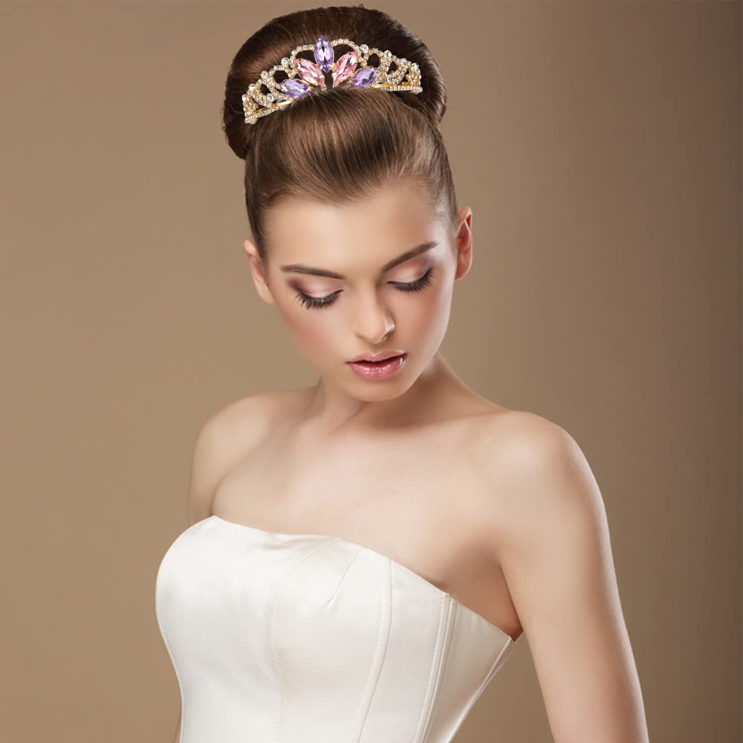 Vinjewelry Rapunzel Tiara one-size-fits-all comfort for kids and adults