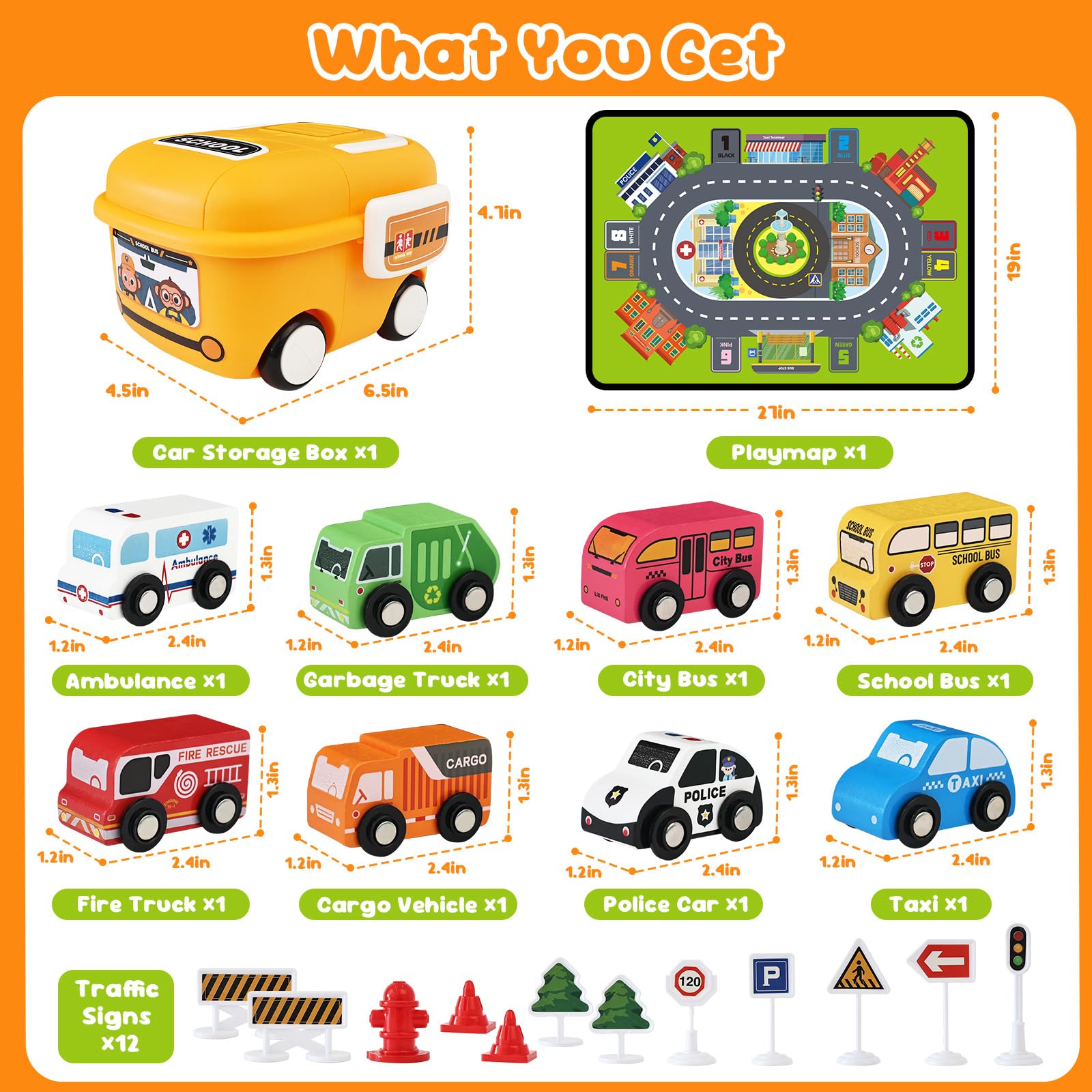Vinkp Montessori-inspired set encourages problem-solving through traffic scenarios.
