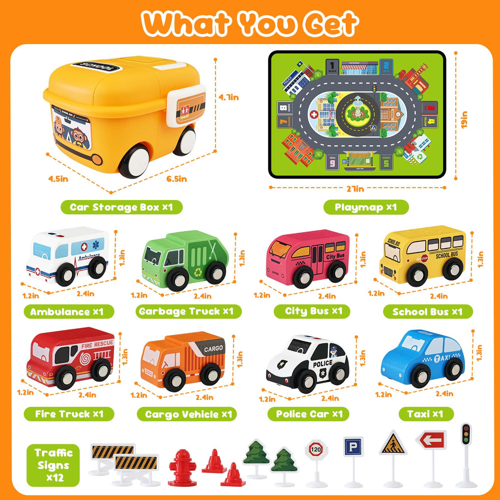 Vinkp Montessori-inspired set encourages problem-solving through traffic scenarios.
