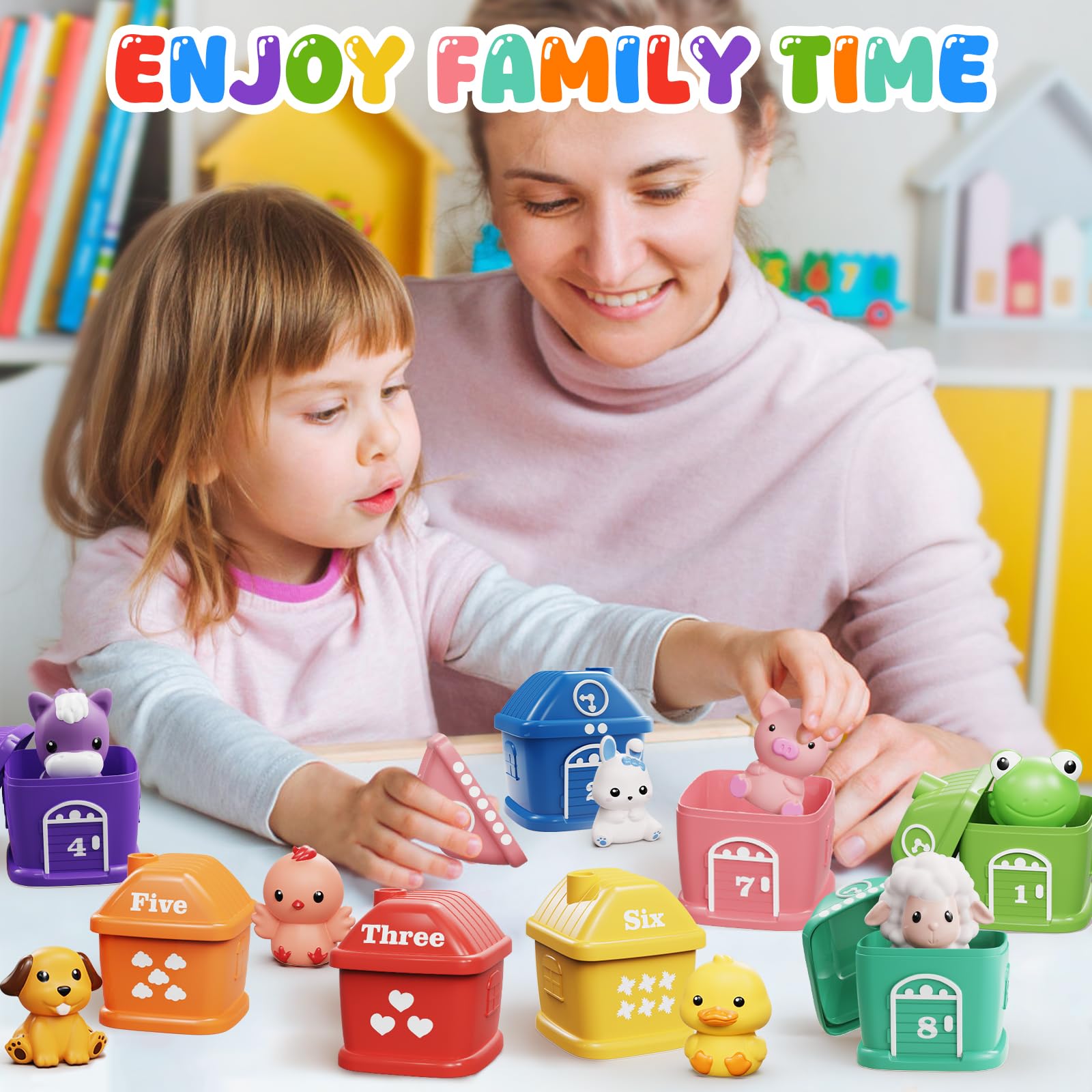 Vinkp Train Set supports stacking and sorting during setup
