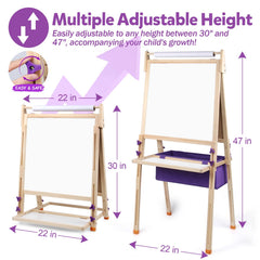 Vinlon double-sided whiteboard and chalkboard for versatile learning