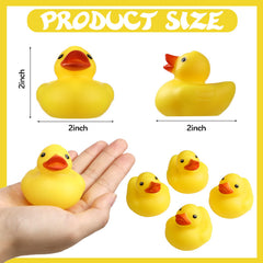 Vinsot 30-pack yellow rubber ducks ideal as classroom prizes and gifts.