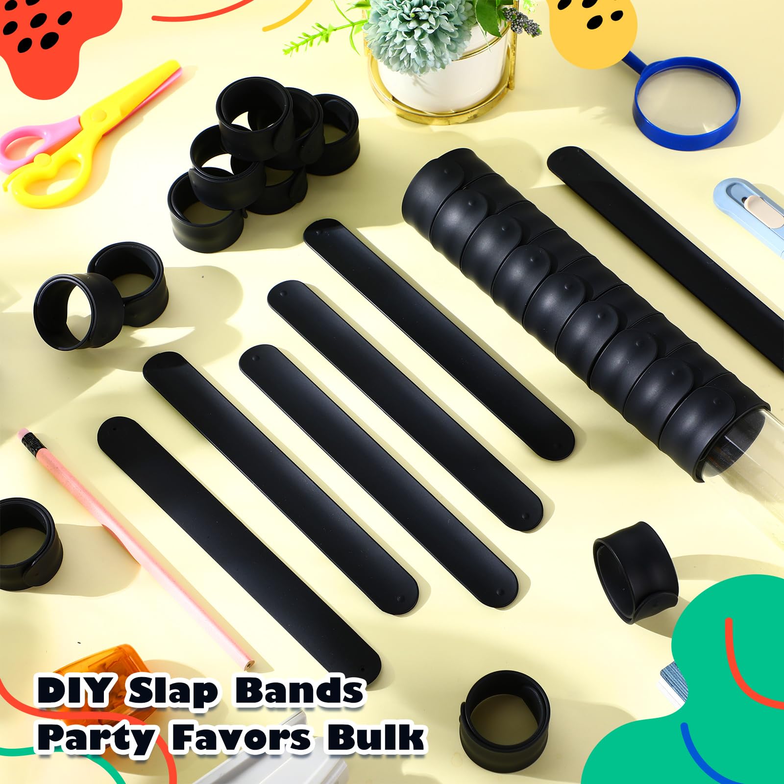 Vinsot art-ready wristbands for DIY projects with markers and paint.