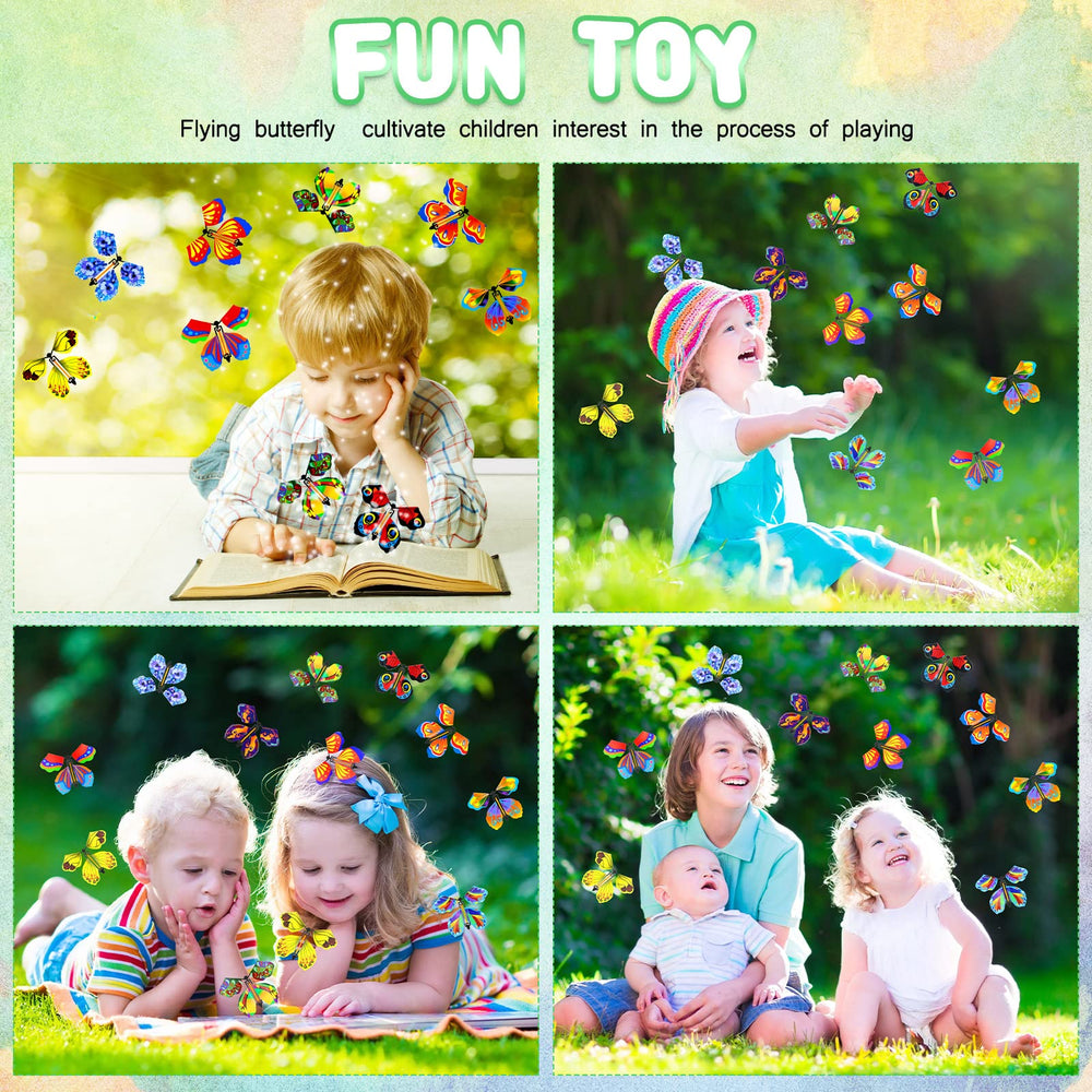 Vinsot colorful butterfly set enhances gift and card presentation