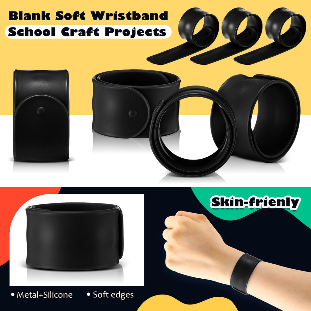 Vinsot comfort-fit slap bracelet, soft silicone for a gentle wrist feel.
