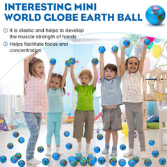 Vinsot earth map detail on ball ideal for geography learning.