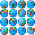 Vinsot globe squeeze ball blue 60-pack for stress relief and hand exercise.