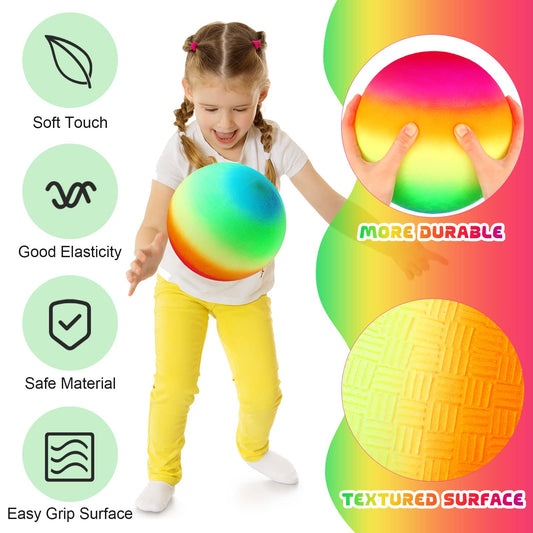 Vinsot playground ball with soft elasticity ideal for safe catches.