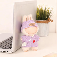 Vintay Labubu 17cm soft yarn texture feels premium.