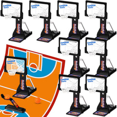 VioraWhite basketball game hoop assembly for desktop play with quick setup
